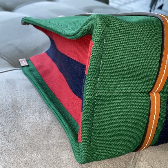 GUCCI Interlocking GG Web Canvas Tote - Picture 5 of 16